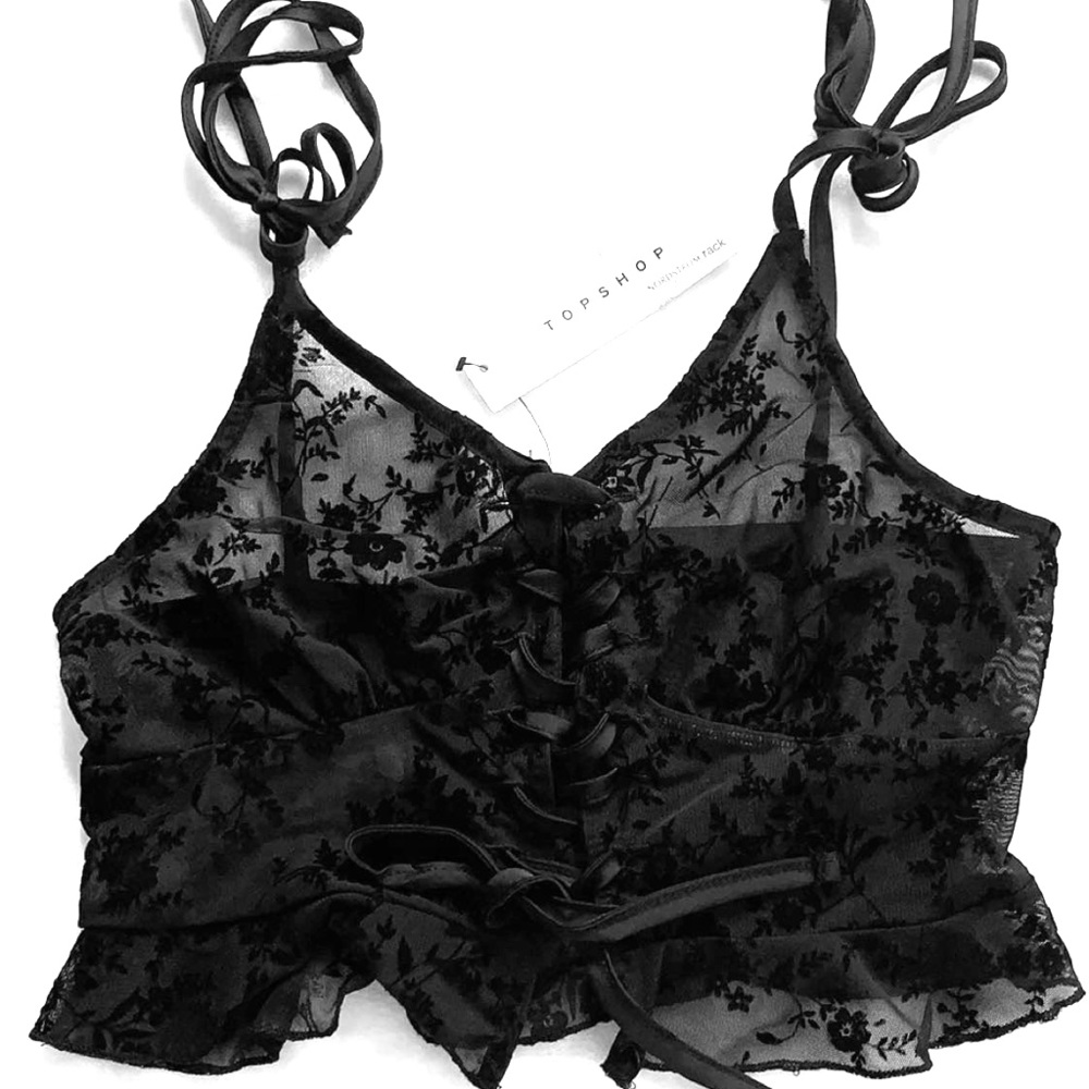 Top Shop Lace Crop Top